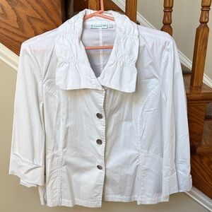 Lulu-B White Button Down Shirt